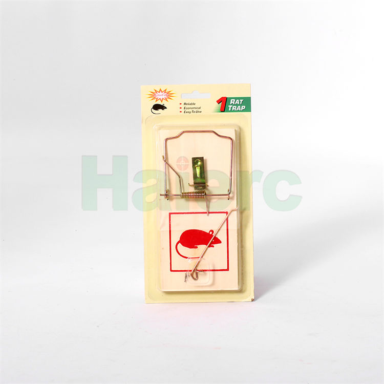 Haierc Chuột gỗ có thể tái sử dụng bẫy chuột sát thủ chuột Spring Bẫy chuột Nhanh HC2217BM-3