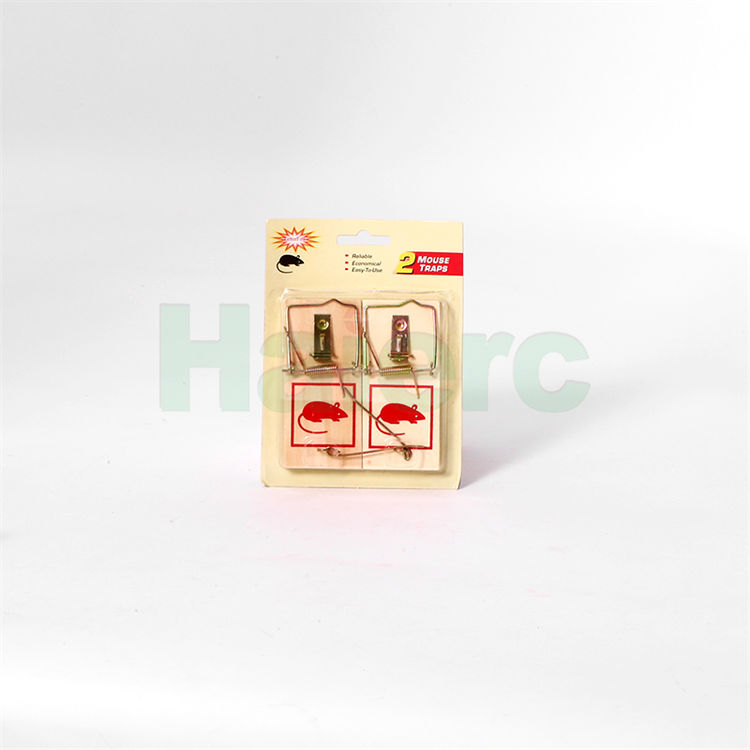 Haierc Chuột gỗ có thể tái sử dụng bẫy chuột sát nhân chuột Spring Bẫy chuột HC2217BS