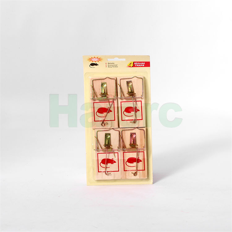 Haierc Chuột gỗ có thể tái sử dụng bẫy chuột sát thủ chuột Spring Bẫy chuột nhanh HC22172BS