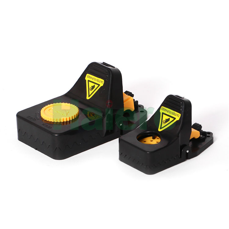 Haierc Chuột nhựa màu đen tái sử dụng bẫy chuột bắt chuột Gặm HC2229-1