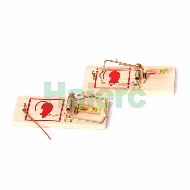 Haierc Chuột gỗ có thể tái sử dụng bẫy chuột sát thủ chuột Spring bẫy chuột nhanh HC2217CS