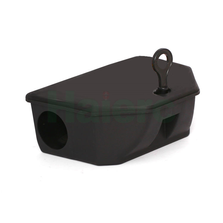 Haierc easy to use mouse bait station whit trap plastic rodent control HC2115