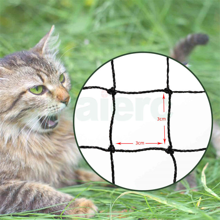Haierc Bảo vệ mèo an toàn rơi về nhà lưới mèo lưới đen