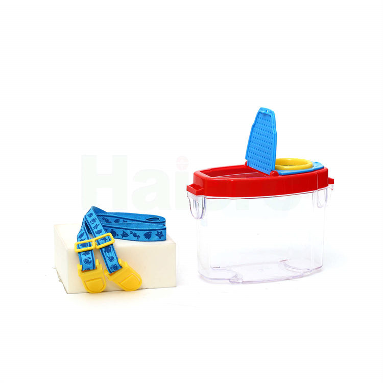 Haierc Bọ trẻ em khám phá bọ chét nhựa chứa côn trùng Jar Toys HC3204