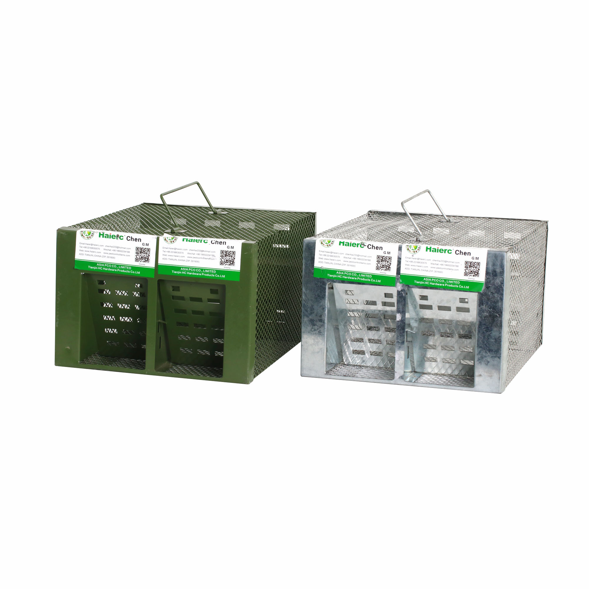 Haierc Truy cập ngày 19 tháng 12 năm 2012. Reusable Humane Live Metal Wire Mesh Rodent Control Multi Catch Rat mouse Trap Cage HC2601L