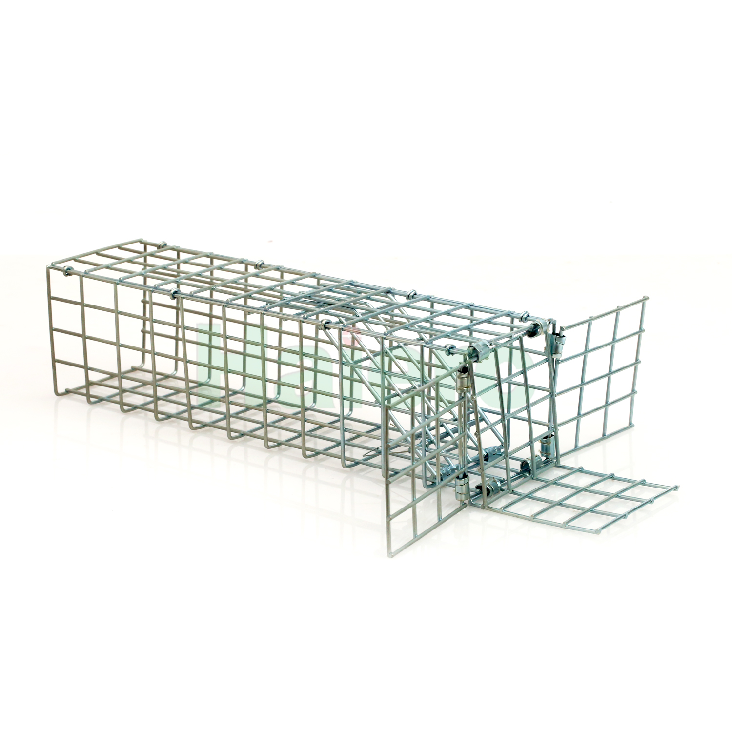 Haierc Kiểm soát dịch hại một chiều cửa lồng sóc Kim loại bẫy chuột kiểm soát gặm nhấm Bẫy chuột lồng