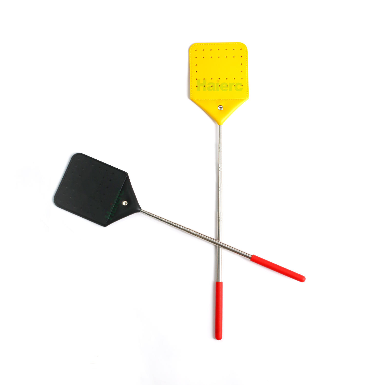 Haierc Bàn đập ruồi bền có tay cầm có thể thu gọn, Bộ bắt ruồi có thể kéo dài, Bàn đập côn trùng