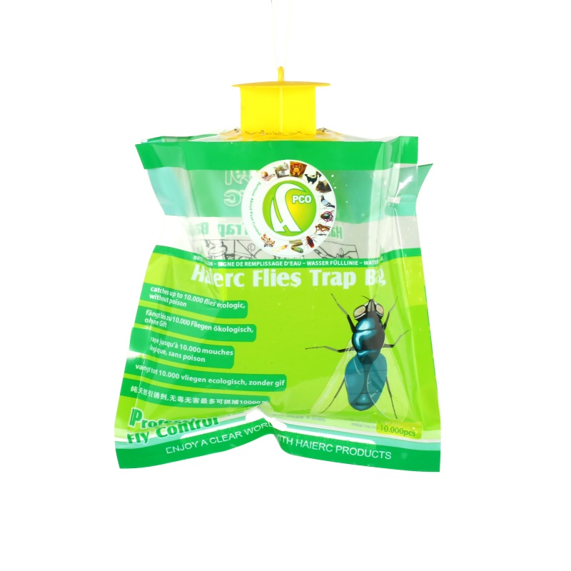 Bẫy ruồi Haierc ngoài trời, bẫy ruồi cho sân hiên, túi bắt ruồi không độc hại dùng ngoài trời, dùng một lần. Bộ bắt côn trùng treo cho tất cả các loại ruồi bẩn.