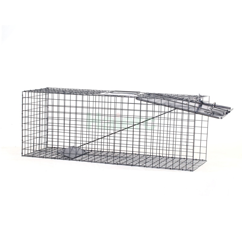 Lồng bẫy động vật lớn 83,5 x 29 x 31,2 cm – Lồng bẫy an toàn, gấp gọn, chịu lực cao, dùng để bắt cáo, chó hoang, mèo, sóc đất, opossum