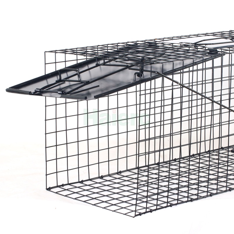 Lồng bẫy động vật lớn 83,5 x 29 x 31,2 cm – Lồng bẫy an toàn, gấp gọn, chịu lực cao, dùng để bắt cáo, chó hoang, mèo, sóc đất, opossum