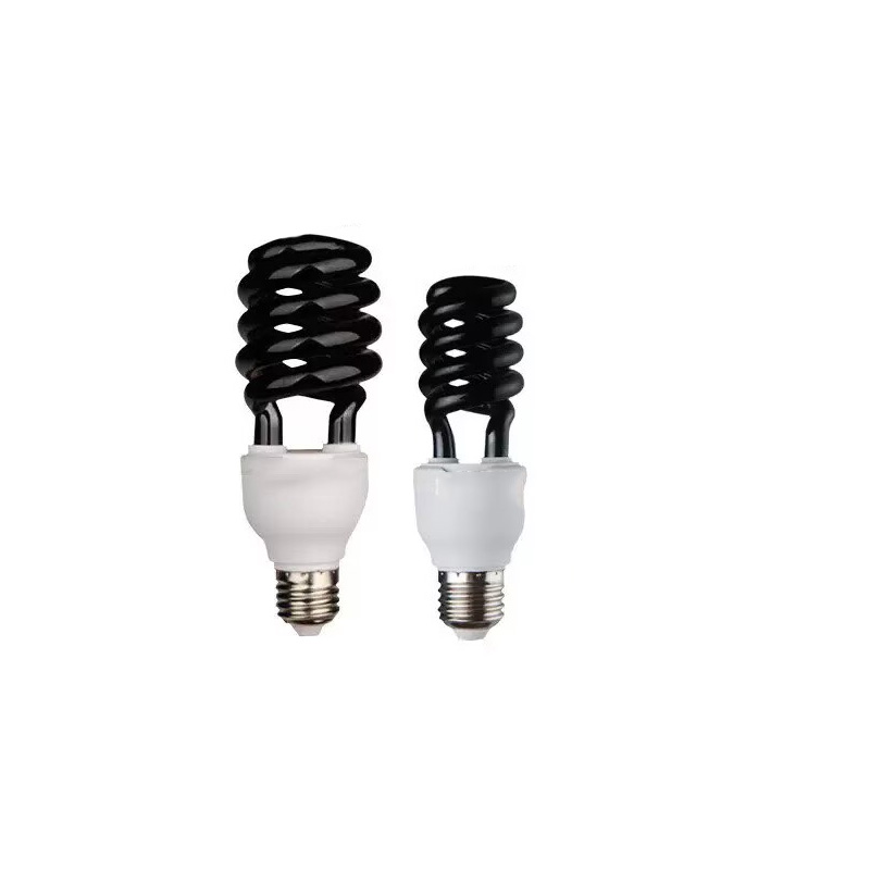 Đèn hấp dẫn côn trùng loại E27 tiết kiệm năng lượng UV lớn, bóng đèn huỳnh quang xoắn ốc | Bóng đèn thay thế kiểm soát sâu bệnh 365nm/368nm/395nm